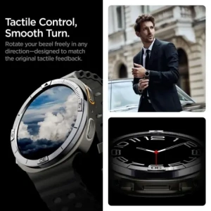 Nakładka Spigen Bezel Tune Pilot do Samsung Galaxy Watch 8 44mm Silver