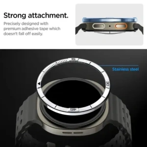 Nakładka Spigen Bezel Tune Pilot do Samsung Galaxy Watch 8 44mm Silver