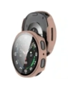 Etui ze szkłem do zegarka Bizon Case+Glass Watch do Samsung Galaxy Watch 8 44mm różowe