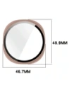 Etui ze szkłem do zegarka Bizon Case+Glass Watch do Samsung Galaxy Watch 8 44mm różowe
