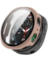 Etui ze szkłem do zegarka Bizon Case+Glass Watch do Samsung Galaxy Watch 8 44mm różowe
