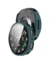 Etui ze szkłem do zegarka Bizon Case+Glass Watch do Samsung Galaxy Watch 8 44mm zielone