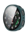 Etui ze szkłem do zegarka Bizon Case+Glass Watch do Samsung Galaxy Watch 8 44mm zielone