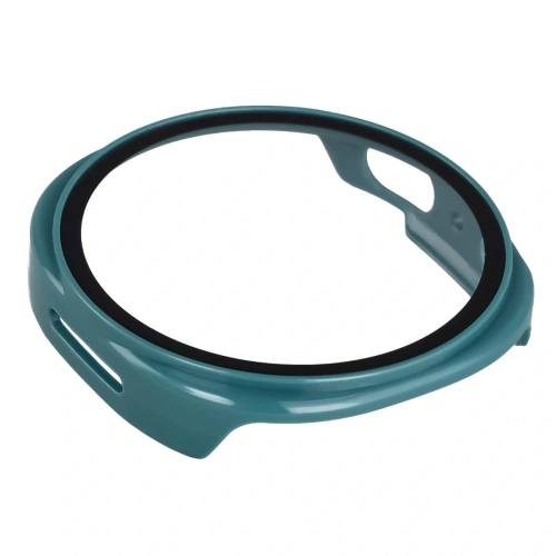 Etui ze szkłem do zegarka Bizon Case+Glass Watch do Samsung Galaxy Watch 8 44mm zielone