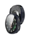 Etui ze szkłem do zegarka Bizon Case+Glass Watch do Samsung Galaxy Watch 8 44mm niebieskie