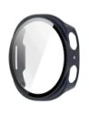 Etui ze szkłem do zegarka Bizon Case+Glass Watch do Samsung Galaxy Watch 8 44mm niebieskie