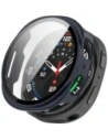 Etui ze szkłem do zegarka Bizon Case+Glass Watch do Samsung Galaxy Watch 8 44mm niebieskie