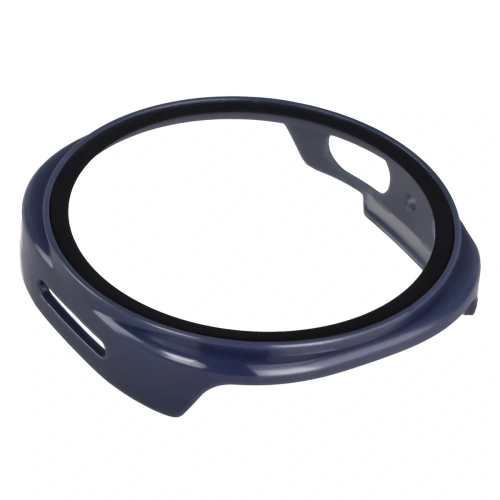 Etui ze szkłem do zegarka Bizon Case+Glass Watch do Samsung Galaxy Watch 8 44mm niebieskie