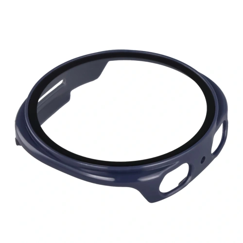 Etui ze szkłem do zegarka Bizon Case+Glass Watch do Samsung Galaxy Watch 8 44mm niebieskie