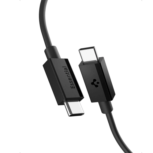 Kabel USB-C / USB-C Spigen EB6010CC Essential USB-C Cable 60W 100cm Black
