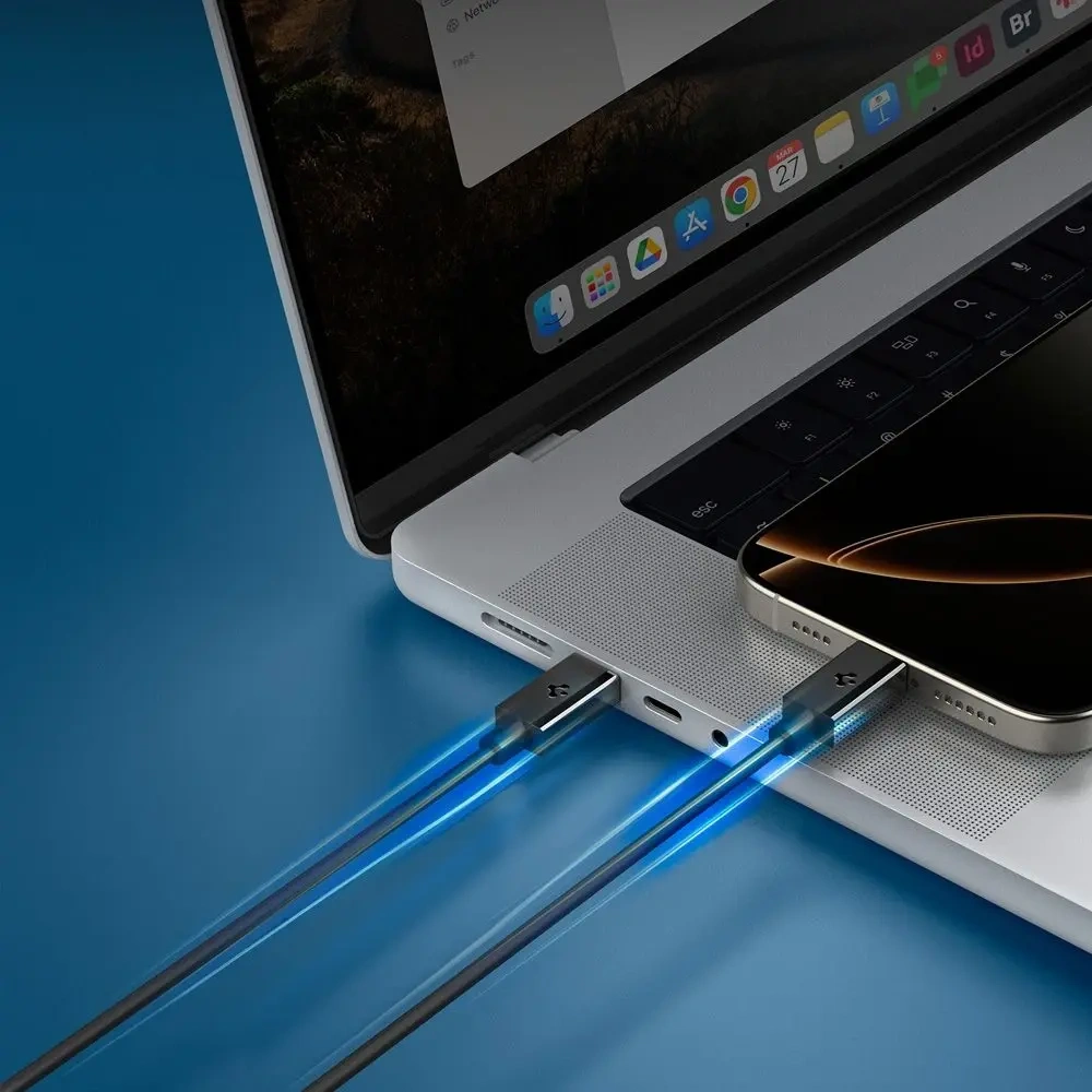 Kabel USB-C / USB-C Spigen EB6010CC Essential USB-C Cable 60W 100cm Black