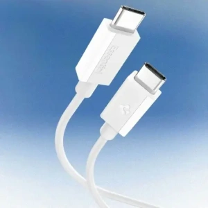 Kabel USB-C / USB-C Spigen EB6010CC Essential USB-C Cable 60W 100cm White