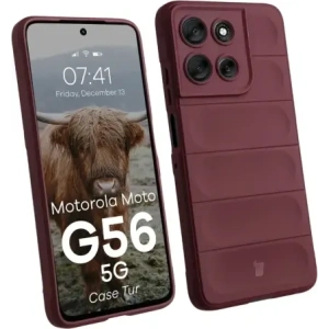 Pancerne etui Bizon Case Tur do Motorola Moto G56 5G burgundowe