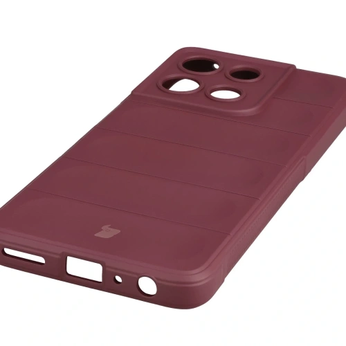 Pancerne etui Bizon Case Tur do Motorola Moto G56 5G burgundowe