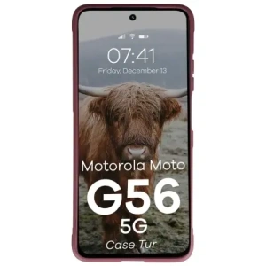 Pancerne etui Bizon Case Tur do Motorola Moto G56 5G burgundowe
