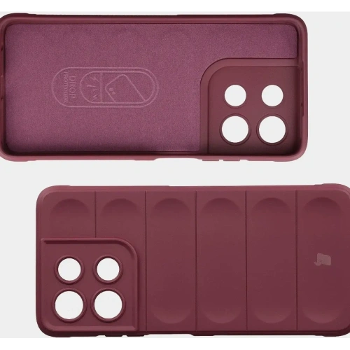 Pancerne etui Bizon Case Tur do Motorola Moto G56 5G burgundowe