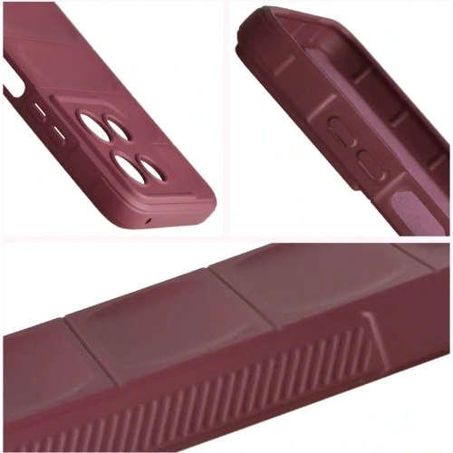 Pancerne etui Bizon Case Tur do Motorola Moto G56 5G burgundowe