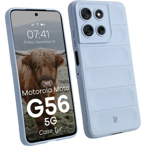 Pancerne etui Bizon Case Tur do Motorola Moto G56 5G jasnoniebieskie