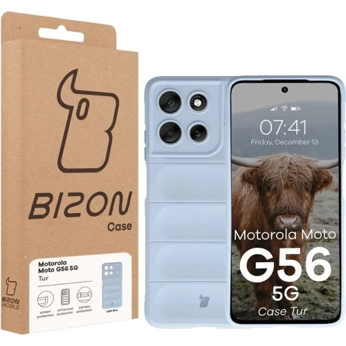 Pancerne etui Bizon Case Tur do Motorola Moto G56 5G jasnoniebieskie