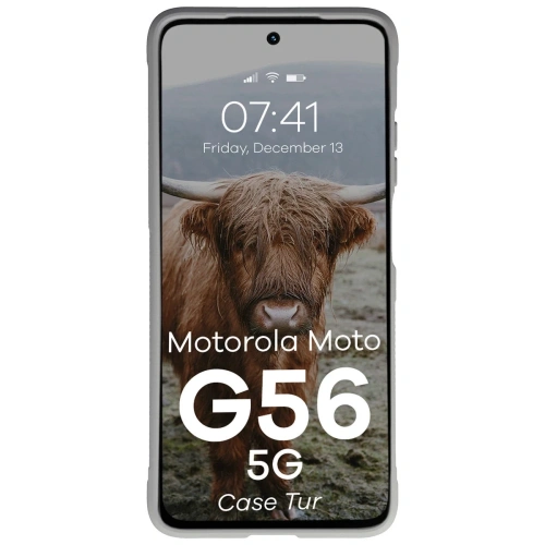 Pancerne etui Bizon Case Tur do Motorola Moto G56 5G jasnoszare