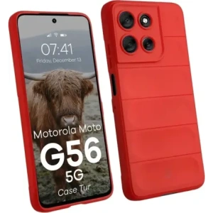 Pancerne etui Bizon Case Tur do Motorola Moto G56 5G czerwone
