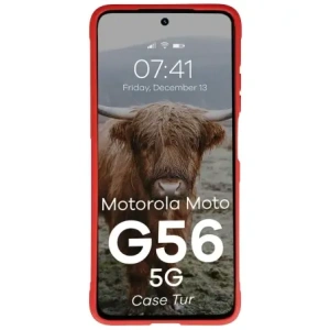 Pancerne etui Bizon Case Tur do Motorola Moto G56 5G czerwone