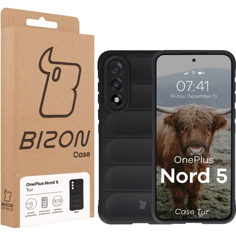 Pancerne etui Bizon Case Tur do OnePlus Nord 5 czarne