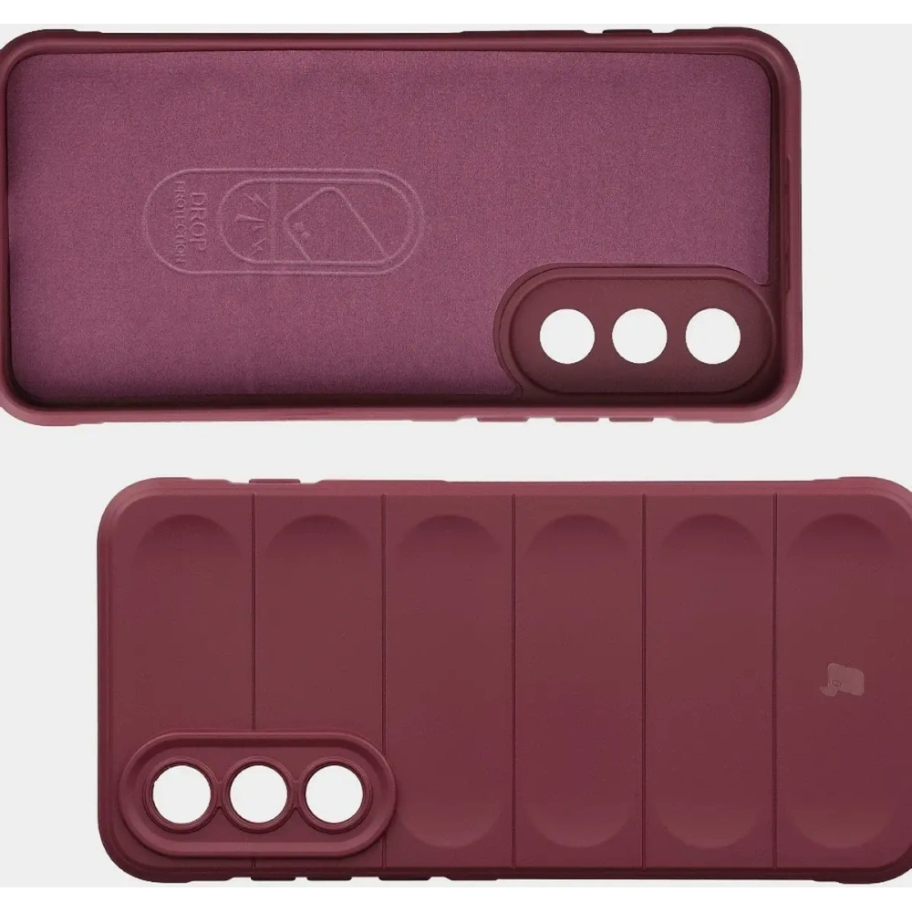 Pancerne etui Bizon Case Tur do OnePlus Nord 5 burgundowe