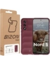 Pancerne etui Bizon Case Tur do OnePlus Nord 5 burgundowe