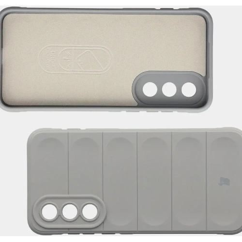 Pancerne etui Bizon Case Tur do OnePlus Nord 5 jasnoszare