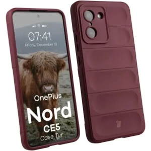 Pancerne etui Bizon Case Tur do OnePlus Nord CE5 5G burgundowe