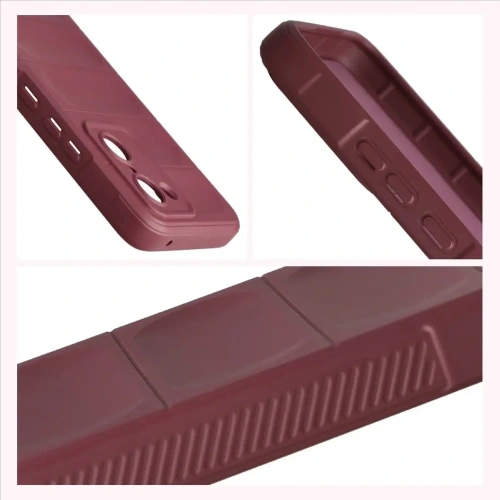 Pancerne etui Bizon Case Tur do OnePlus Nord CE5 5G burgundowe