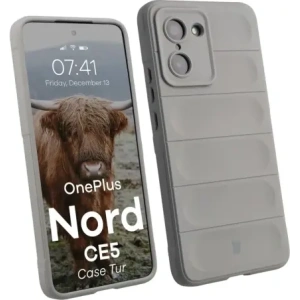 Pancerne etui Bizon Case Tur do OnePlus Nord CE5 5G jasnoszare