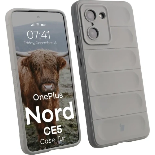 Pancerne etui Bizon Case Tur do OnePlus Nord CE5 5G jasnoszare