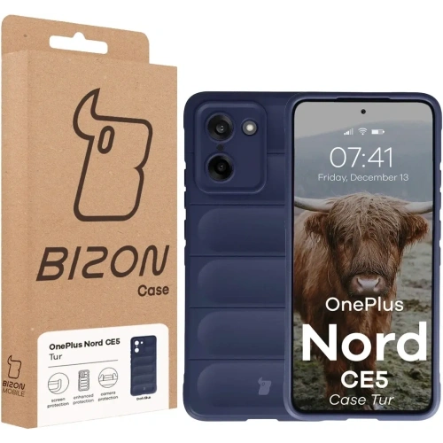 Pancerne etui Bizon Case Tur do OnePlus Nord CE5 5G granatowe
