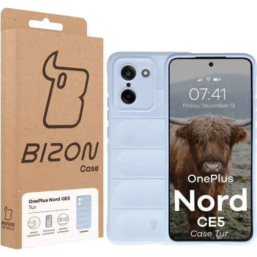 Pancerne etui Bizon Case Tur do OnePlus Nord CE5 5G jasnoniebieskie