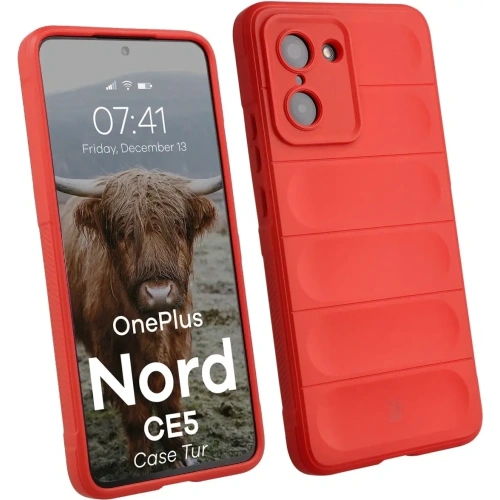 Pancerne etui Bizon Case Tur do OnePlus Nord CE5 5G czerwone