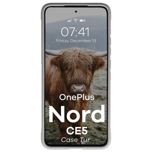 Pancerne etui Bizon Case Tur do OnePlus Nord CE5 5G jasnoszare