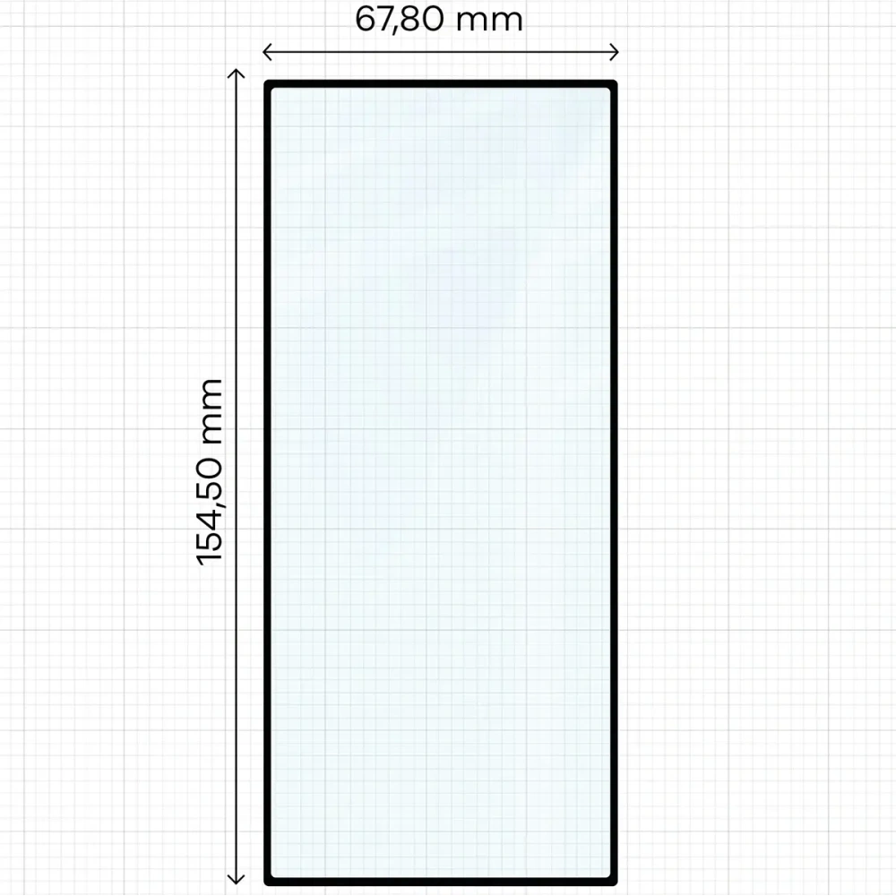 Szkło hartowane Bizon Glass Edge 2 do Samsung Galaxy Z Fold7 czarna ramka