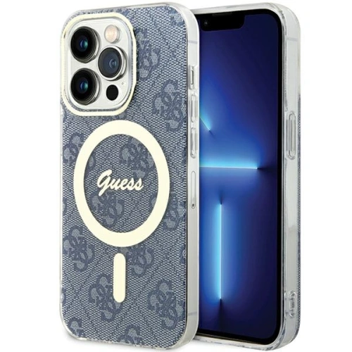 [CR] Etui Guess GUHMP15XH4STB Apple iPhone 15 Pro Max hardcase IML 4G MagSafe niebieski/blue