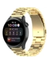 Pasek ze stali nierdzewnej do smartwatcha Bizon Strap Watch Aura QuickRelease 20mm złoty
