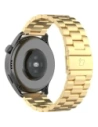 Pasek ze stali nierdzewnej do smartwatcha Bizon Strap Watch Aura QuickRelease 20mm złoty