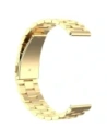 Pasek ze stali nierdzewnej do smartwatcha Bizon Strap Watch Aura QuickRelease 20mm złoty
