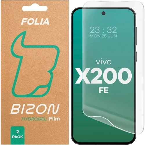 Folia hydrożelowa na ekran Bizon Glass Hydrogel Front Duo do Vivo X200 FE [2 PACK]