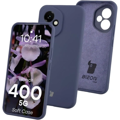 Silikonowe etui Bizon Soft Case do Honor 400 ciemnoniebieskie