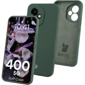 Silikonowe etui Bizon Soft Case do Honor 400 ciemnozielone