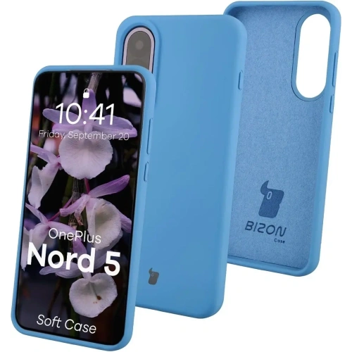 Silikonowe etui Bizon Soft Case do OnePlus Nord 5 niebieskie