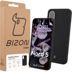 Silikonowe etui Bizon Soft Case do OnePlus Nord 5 czarne