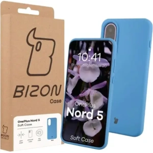 Silikonowe etui Bizon Soft Case do OnePlus Nord 5 niebieskie