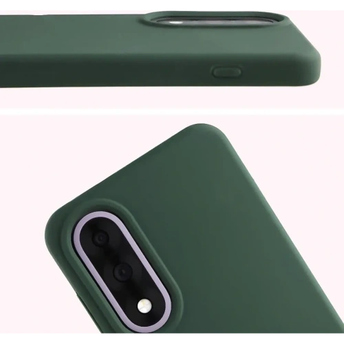 Silikonowe etui Bizon Soft Case do OnePlus Nord 5 ciemnozielone